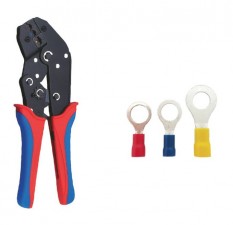 Hand Crimper Ratchet For Pre-Insulated Terminals Red, Blue, Yellow